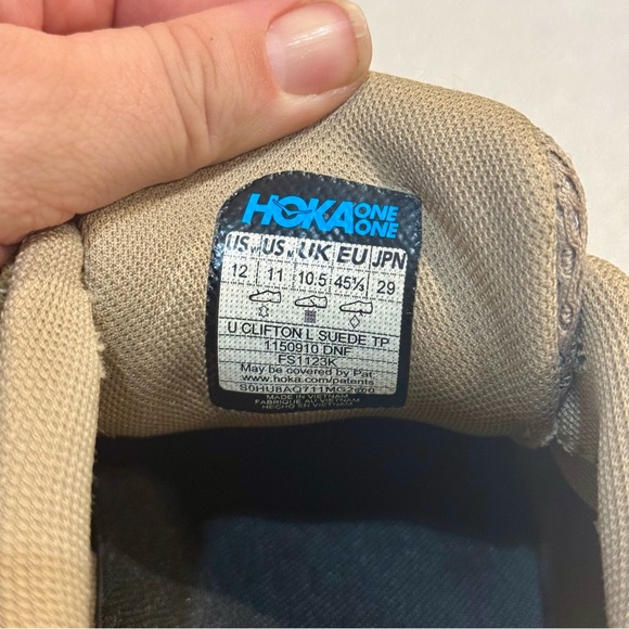 Hoka One One U Clifton L Suede TP Dune Fennel Size 9.5  1150910 DNF Men’s 11 - Picture 10 of 10